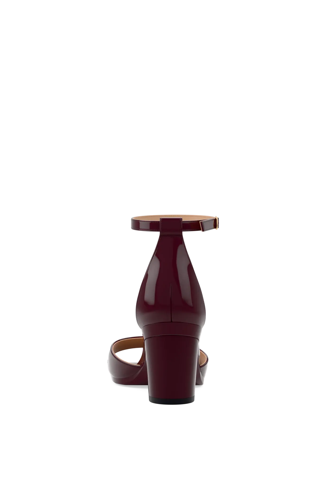 The Brooke Pump - Cherry Mocha Patent 3 Block