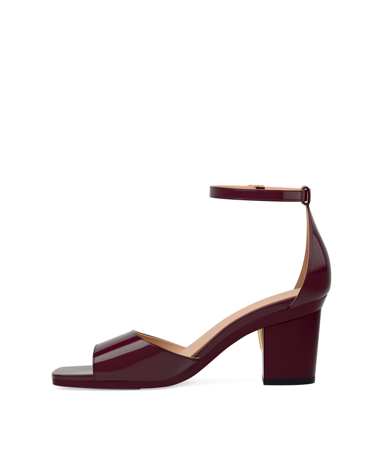 Brooke Sandal Pump - Cherry Mocha Patent 3 Block