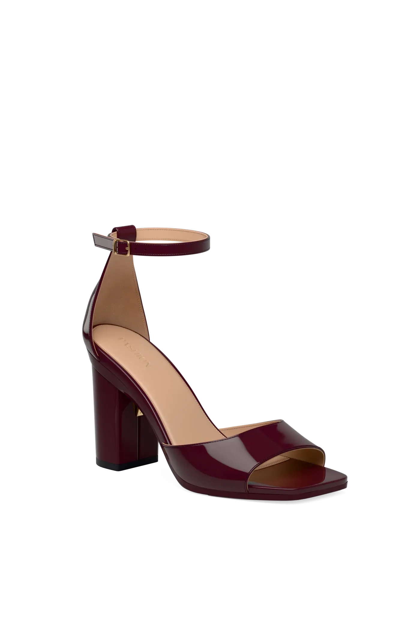 The Brooke Pump - Cherry Mocha Patent 4 Block