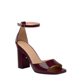 Brooke Sandal Pump - Cherry Mocha Patent 4 Block