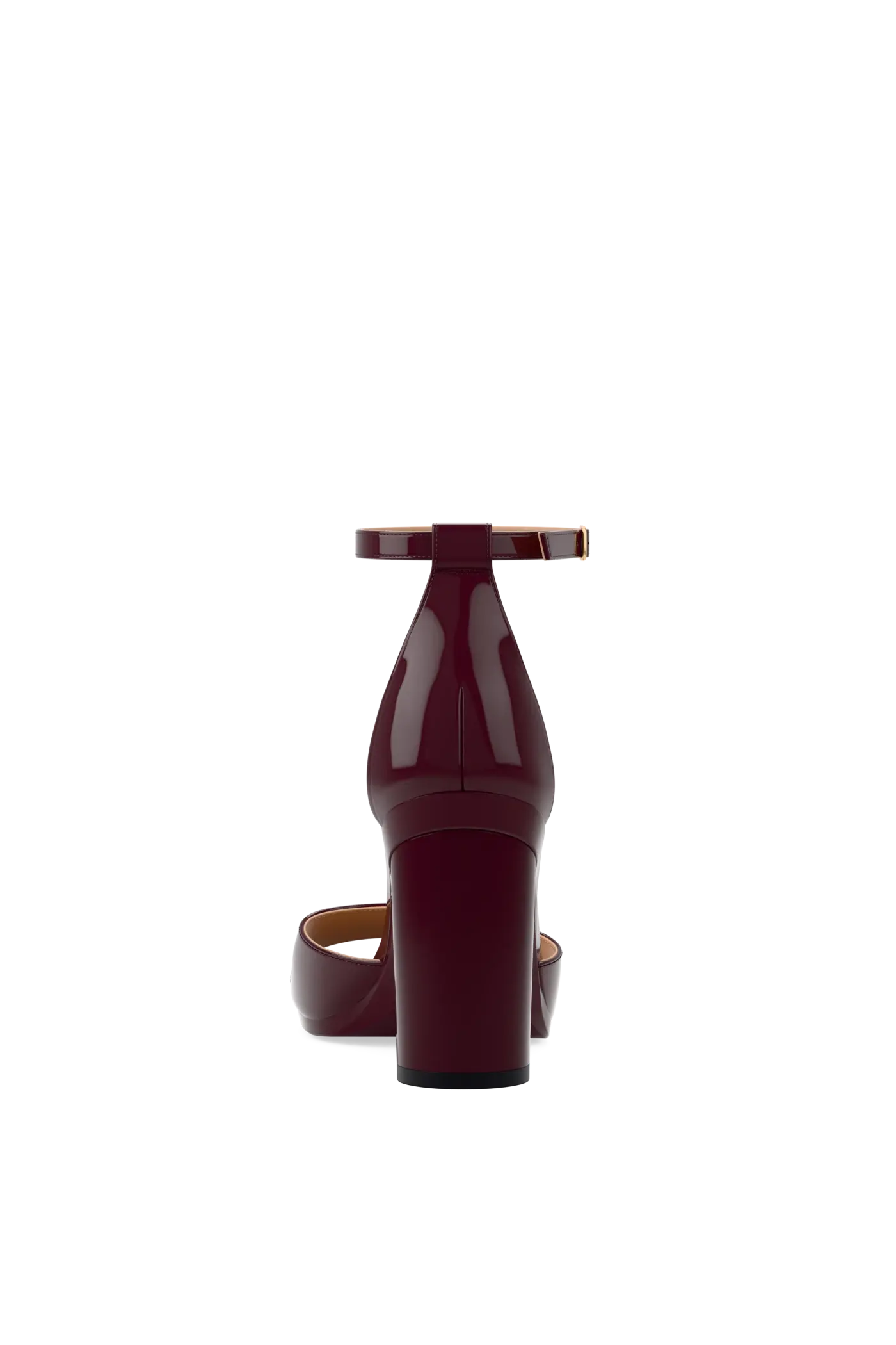 The Brooke Pump - Cherry Mocha Patent 4 Block