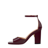 Brooke Sandal Pump - Cherry Mocha Patent 4 Block