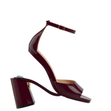 Flare Block Heel Kit 4" Cherry Mocha