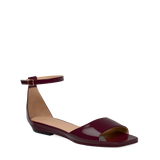 Brooke Sandal Pump - Cherry Mocha Patent 4 Block
