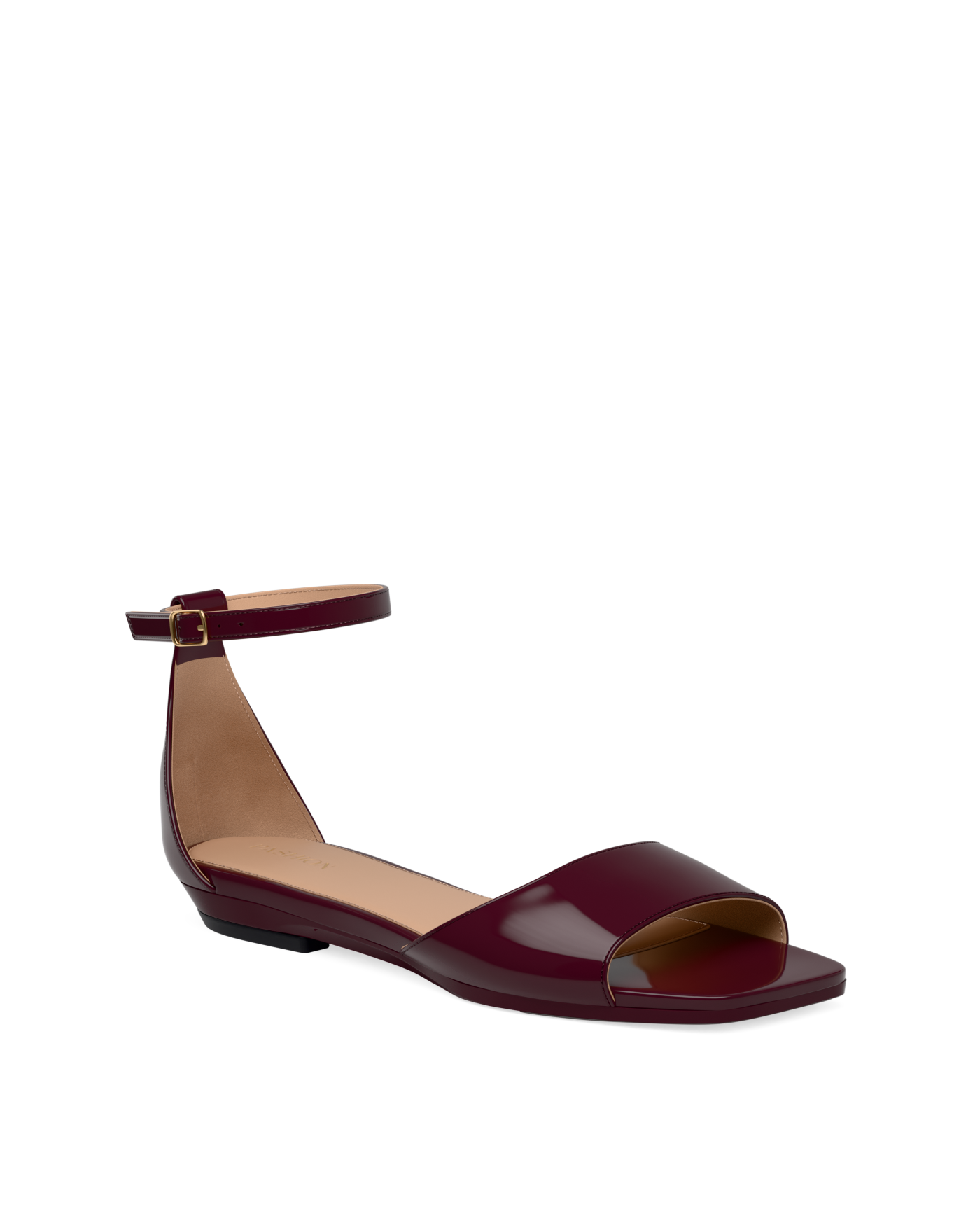 Brooke Sandal Pump - Cherry Mocha Patent 4 Block