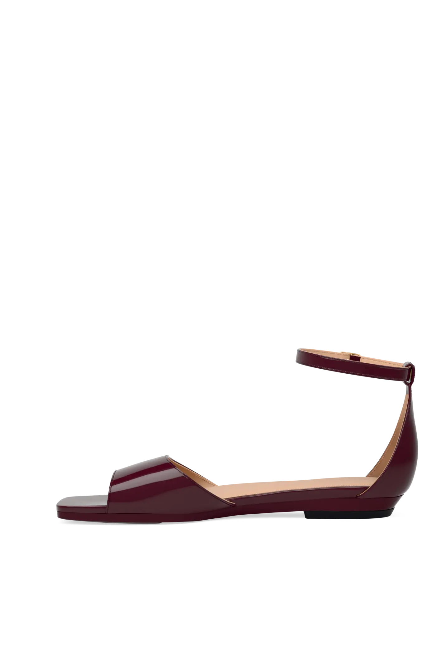 The Brooke Pump - Cherry Mocha Patent Flat