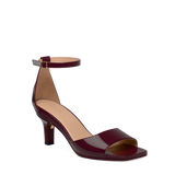 Brooke Sandal Pump - Cherry Mocha Patent 3 Stiletto