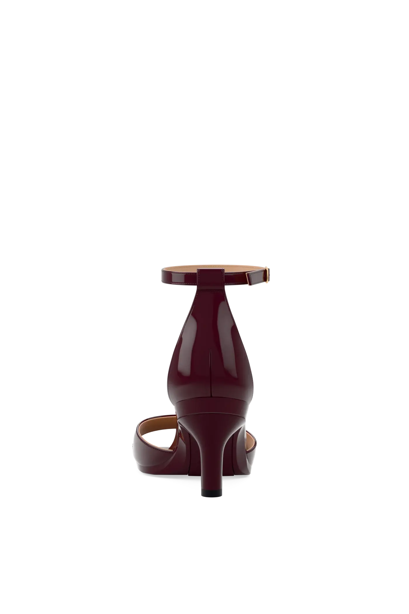 The Brooke Pump - Cherry Mocha Patent 3 Stiletto