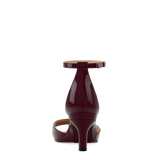 Brooke Sandal Pump - Cherry Mocha Patent 3 Stiletto
