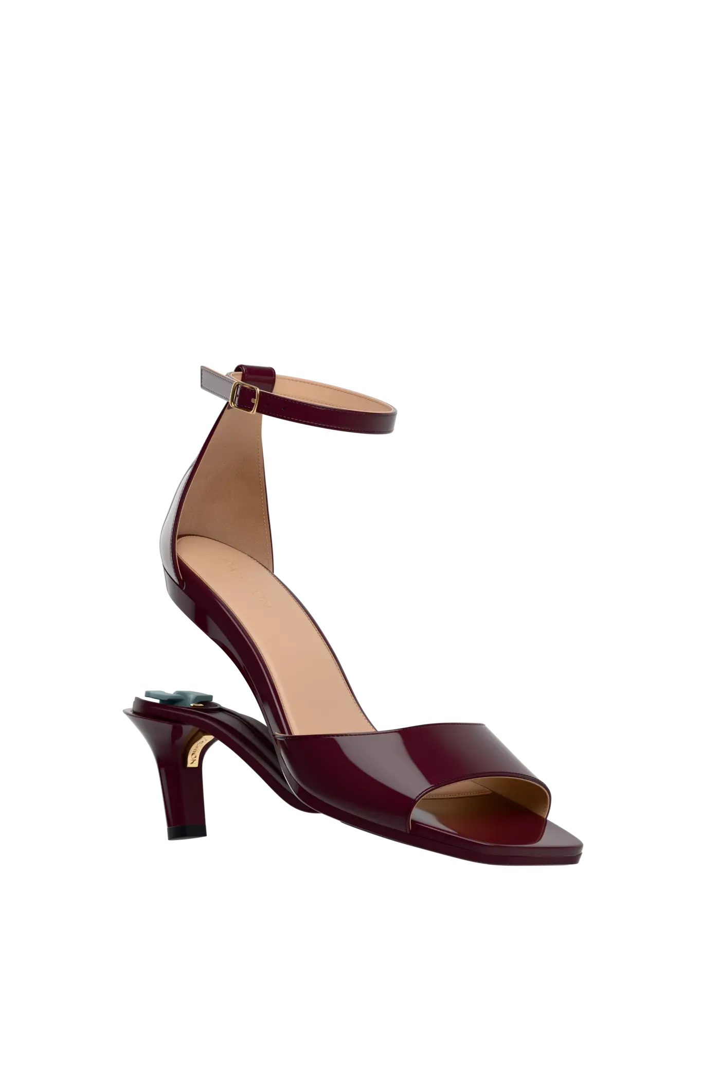 The Brooke Pump - Cherry Mocha Patent 3 Stiletto