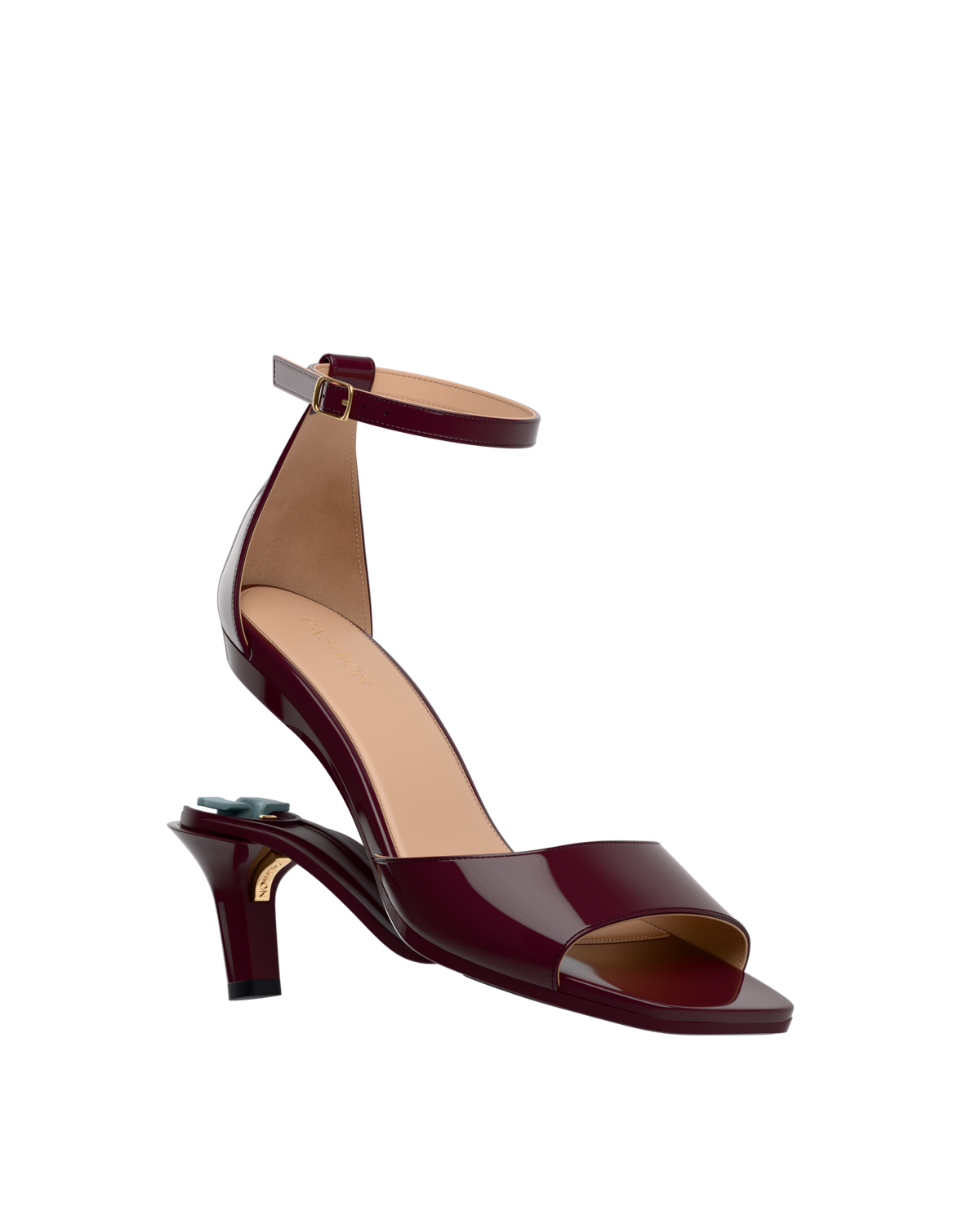 The Brooke Pump - Cherry Mocha Patent 3 Stiletto