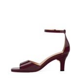 Brooke Sandal Pump - Cherry Mocha Patent 3 Stiletto