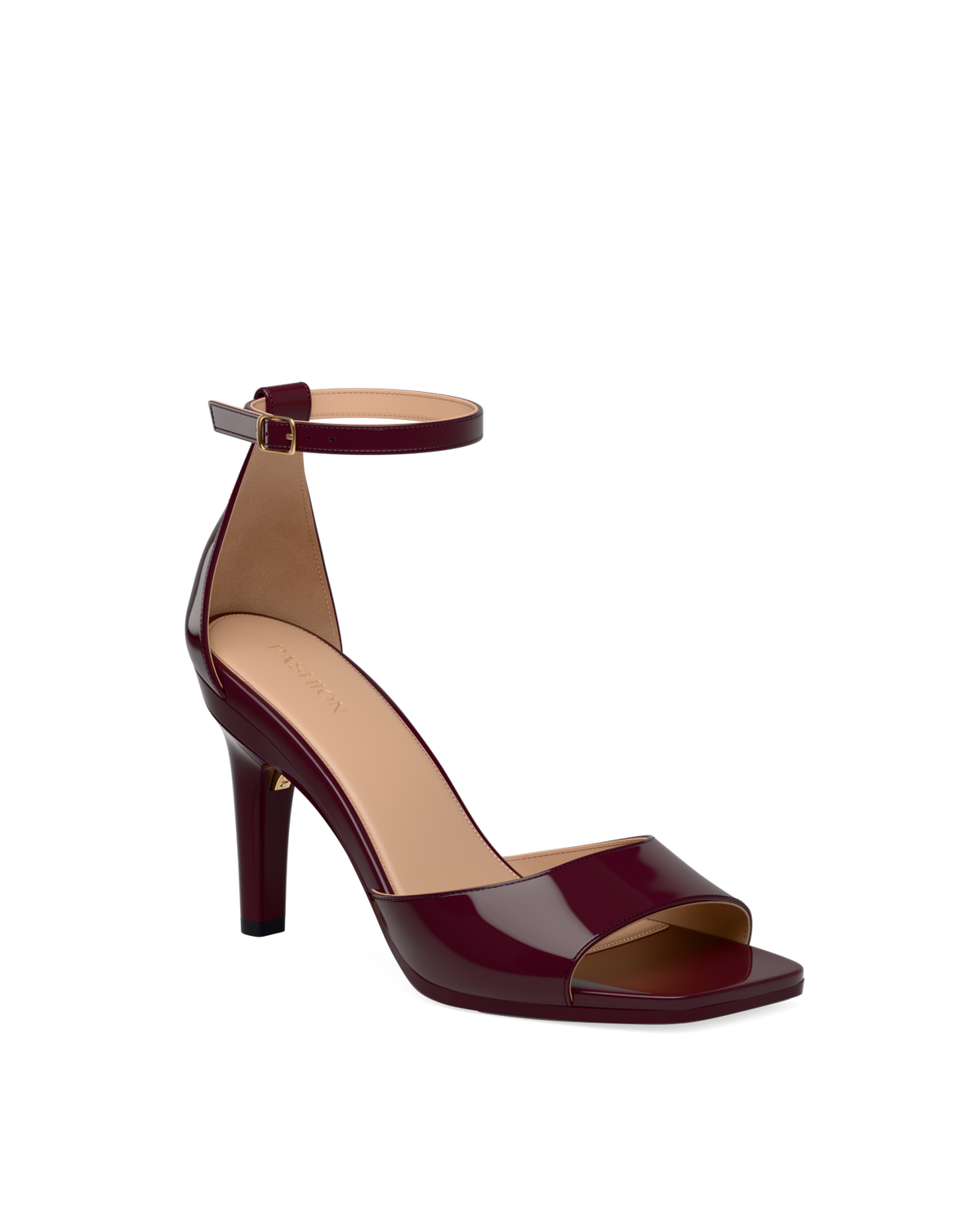 The Brooke Pump - Cherry Mocha Patent 4 Stiletto
