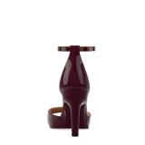 Brooke Sandal Pump - Cherry Mocha Patent 4 Stiletto