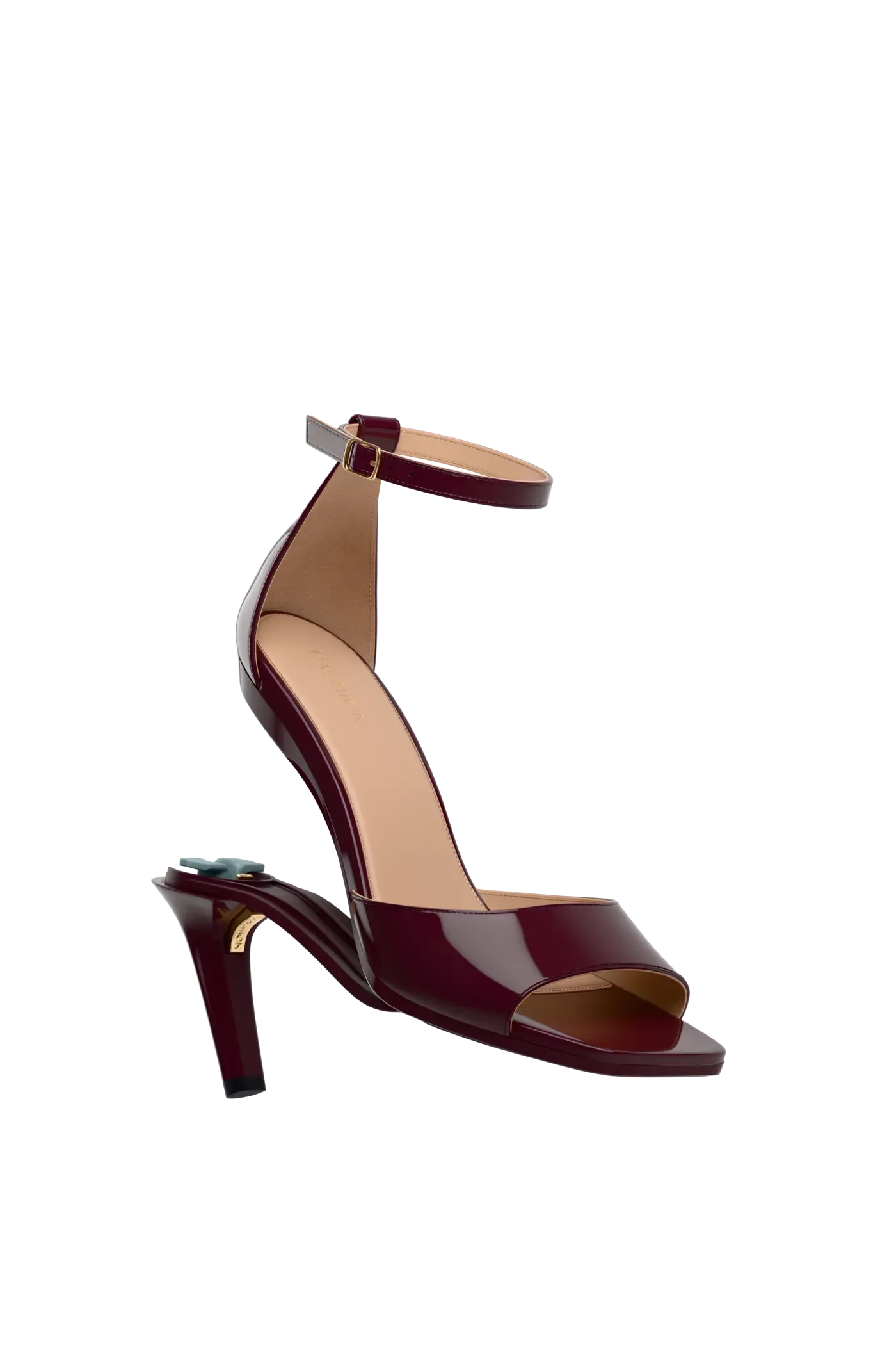 The Brooke Pump - Cherry Mocha Patent 4 Stiletto