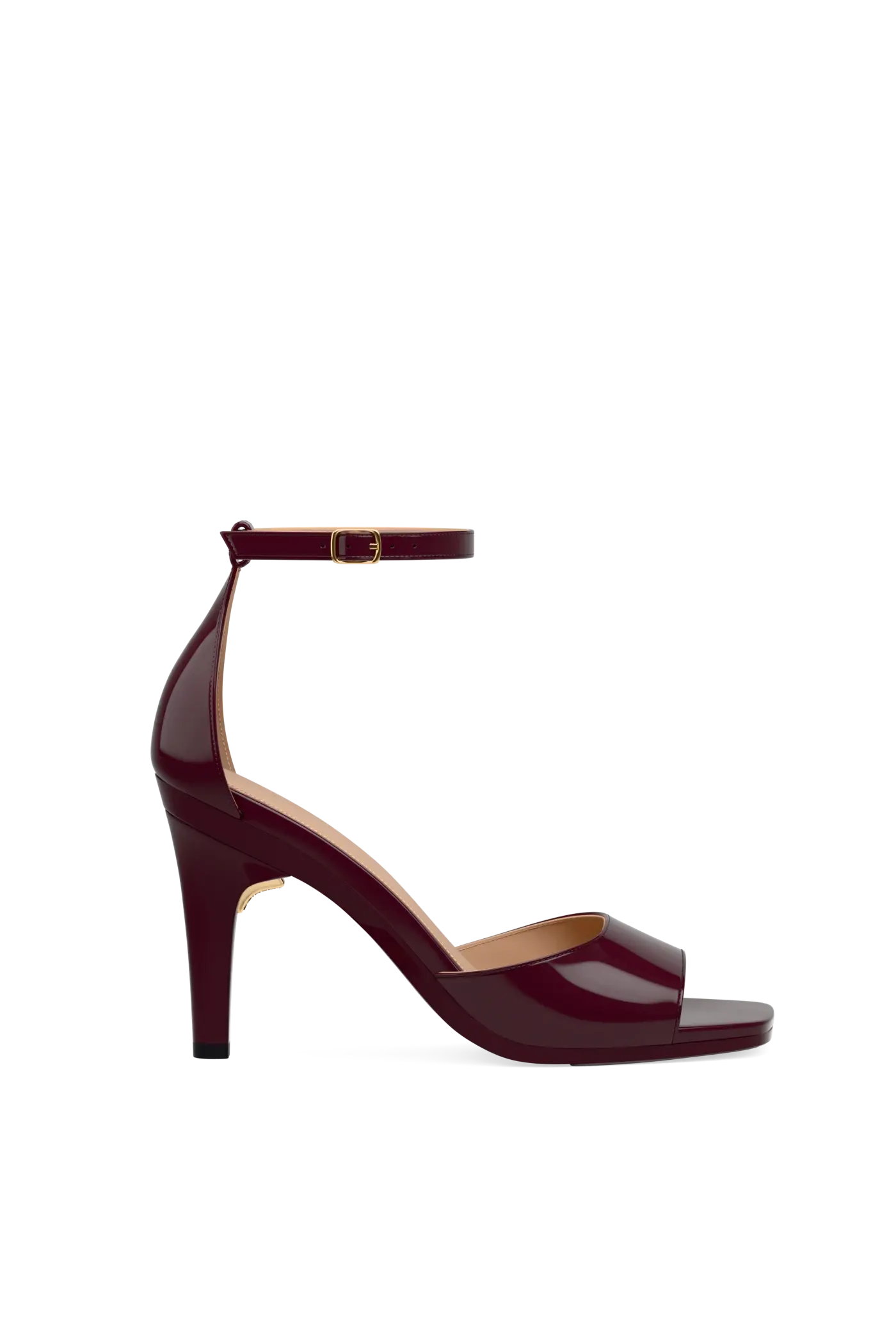 The Brooke Pump - Cherry Mocha Patent 4 Stiletto