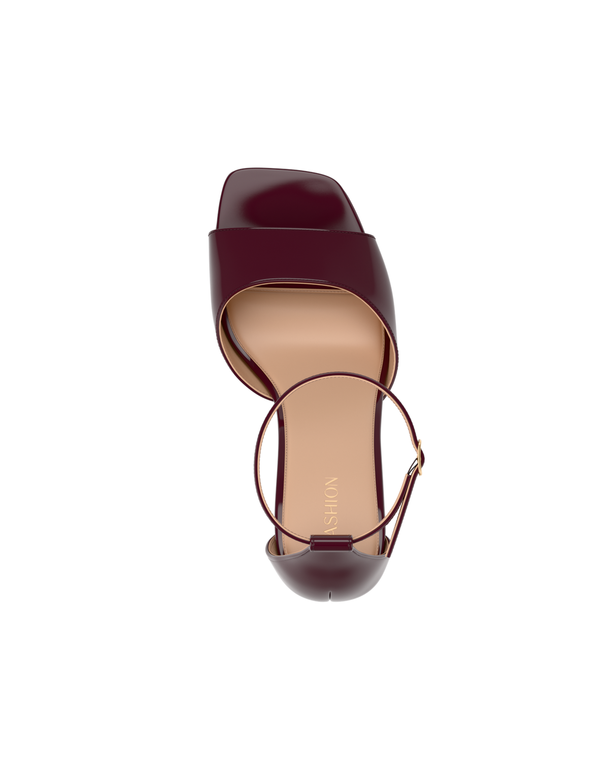 The Brooke Pump - Cherry Mocha Patent 3 Block
