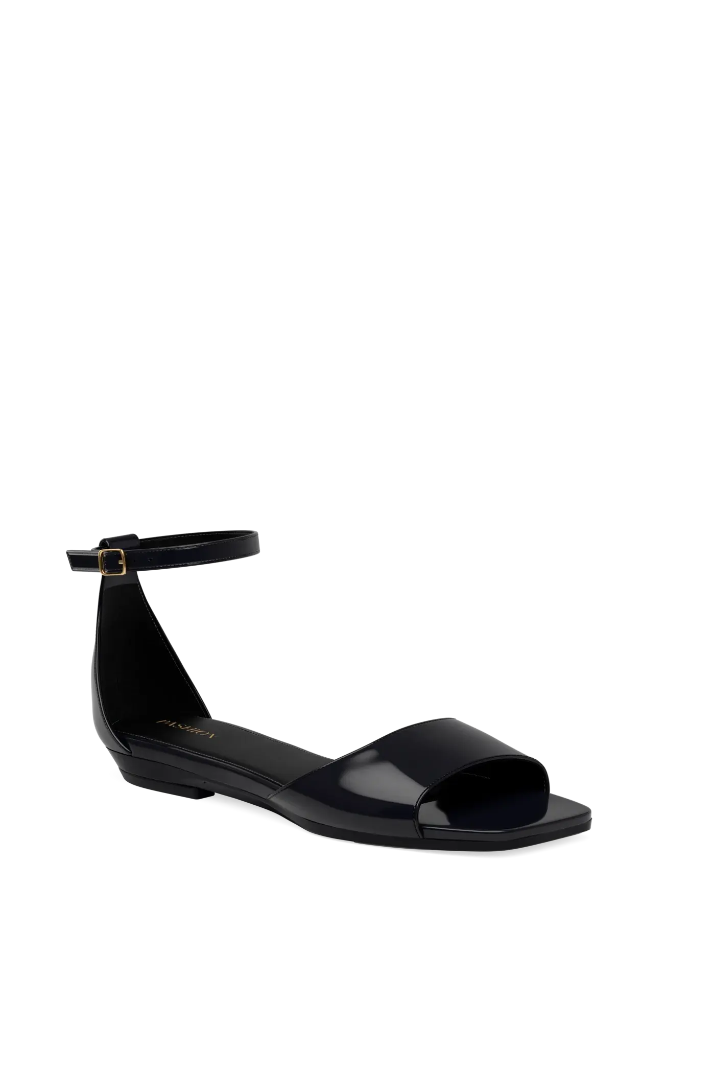 The Brooke Pump - Coal Patent Flat