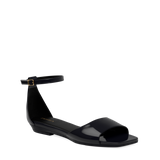 Brooke Sandal Pump - Coal Black Patent 4 Stiletto