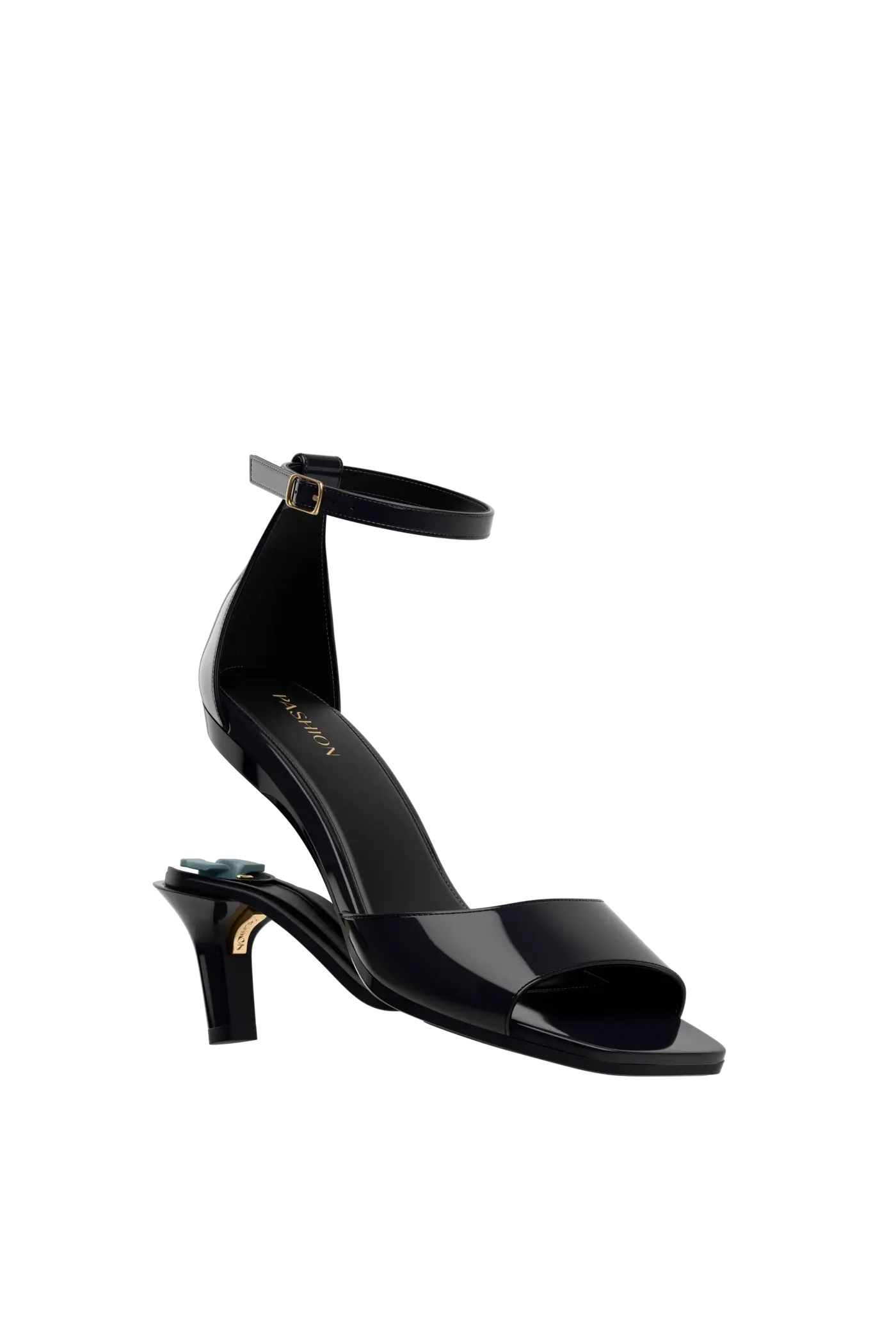 The Brooke Pump - Coal Patent 3 Stiletto
