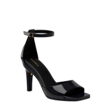 Brooke Sandal Pump - Coal Black Patent 4 Stiletto