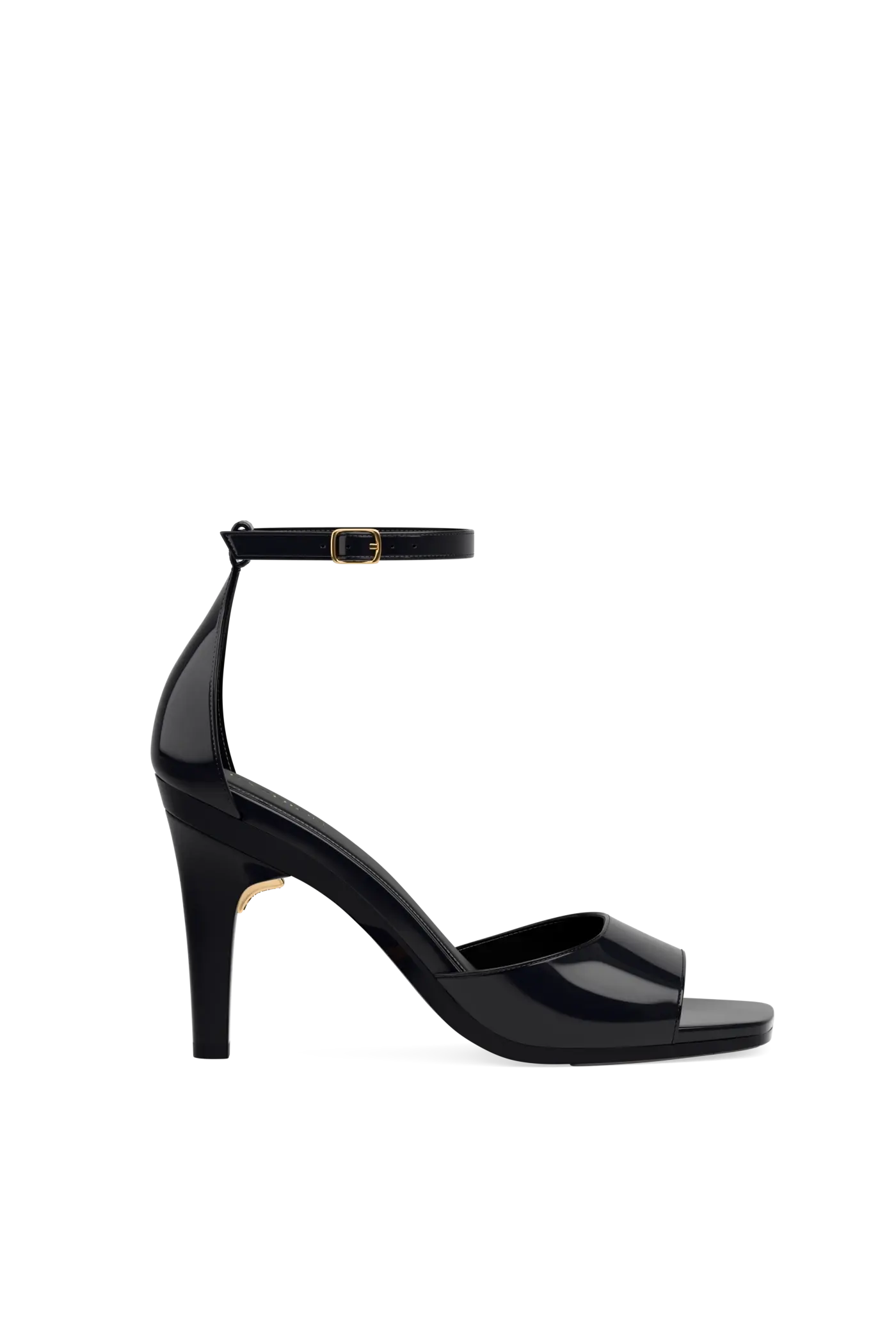 The Brooke Pump - Coal Patent 4 Stiletto