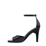 Brooke Sandal Pump - Coal Black Patent 4 Stiletto