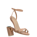 Brynn Sandal - Latte Leather 4 Block