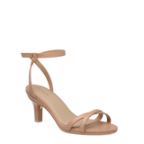 Brynn Sandal - Latte Leather 3 Stiletto