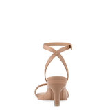 Brynn Sandal - Latte Leather 3 Stiletto