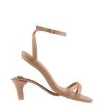 Brynn Sandal - Latte Leather 3 Stiletto