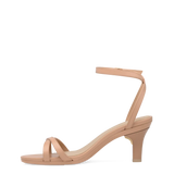 Brynn Sandal - Latte Leather 3 Stiletto