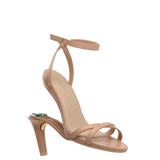 Brynn Sandal - Latte Leather 4 Stiletto
