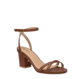 Brynn Sandal - Walnut Leather 3 Block