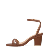 Brynn Sandal - Walnut Leather 3 Block
