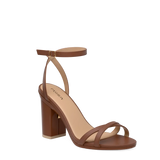 Brynn Sandal - Walnut Leather 4 Block