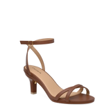 Brynn Sandal - Walnut Leather 3 Stiletto