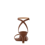 Brynn Sandal - Walnut Leather 3 Stiletto