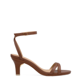 Brynn Sandal - Walnut Leather 3 Stiletto