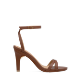 Brynn Sandal - Walnut Leather 4 Stiletto