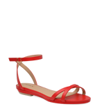Brynn Sandal - Cherry Red Leather 3 Block