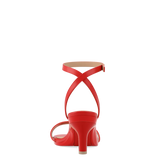 Brynn Sandal - Cherry Red Leather 3 Stiletto
