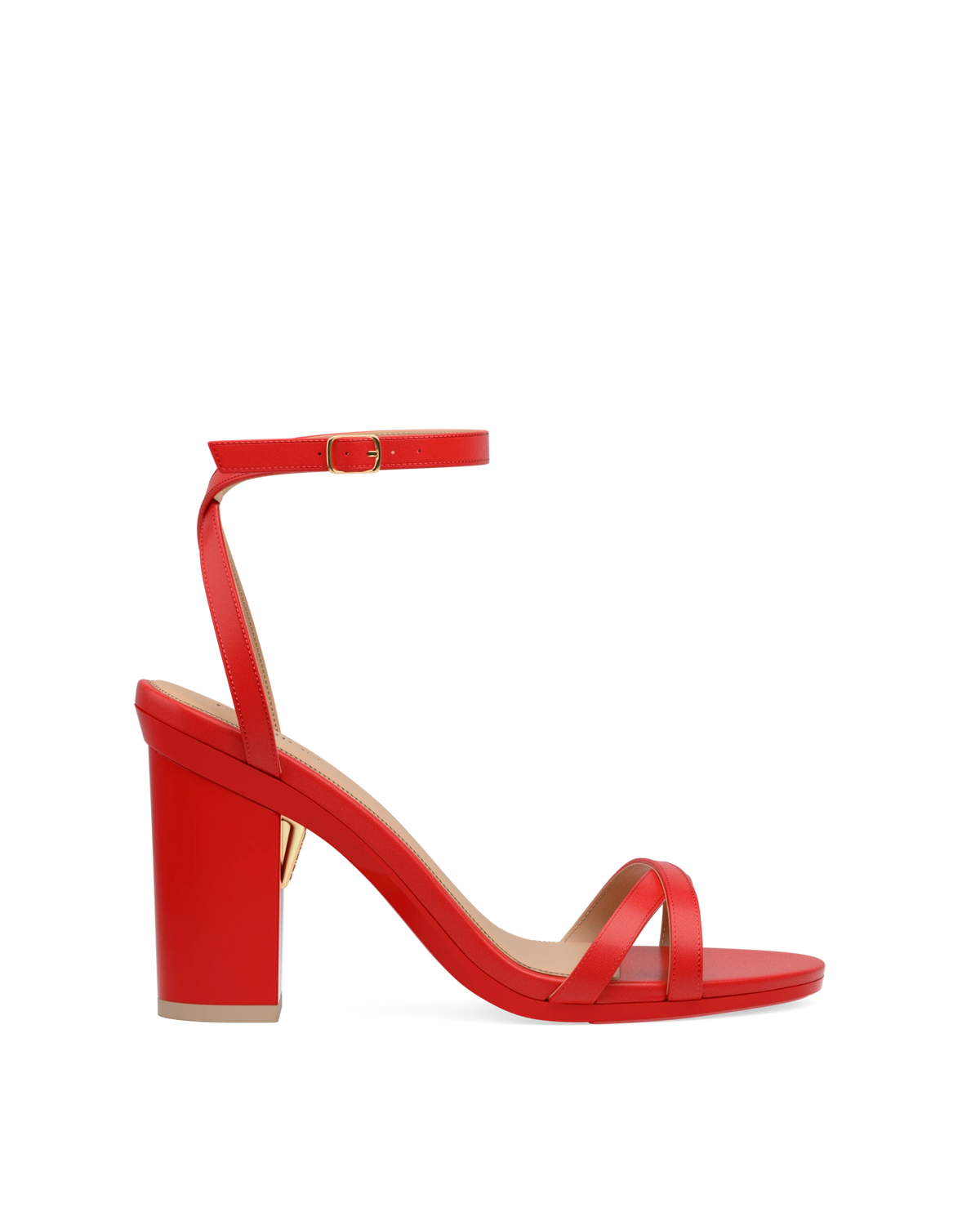 Block Heel Kit 4 Cherry Red