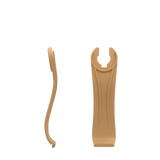 Stelo - Camel, product view. Pashion convertible heels go from heel to flat and are customizable with interchangeable heel kits.