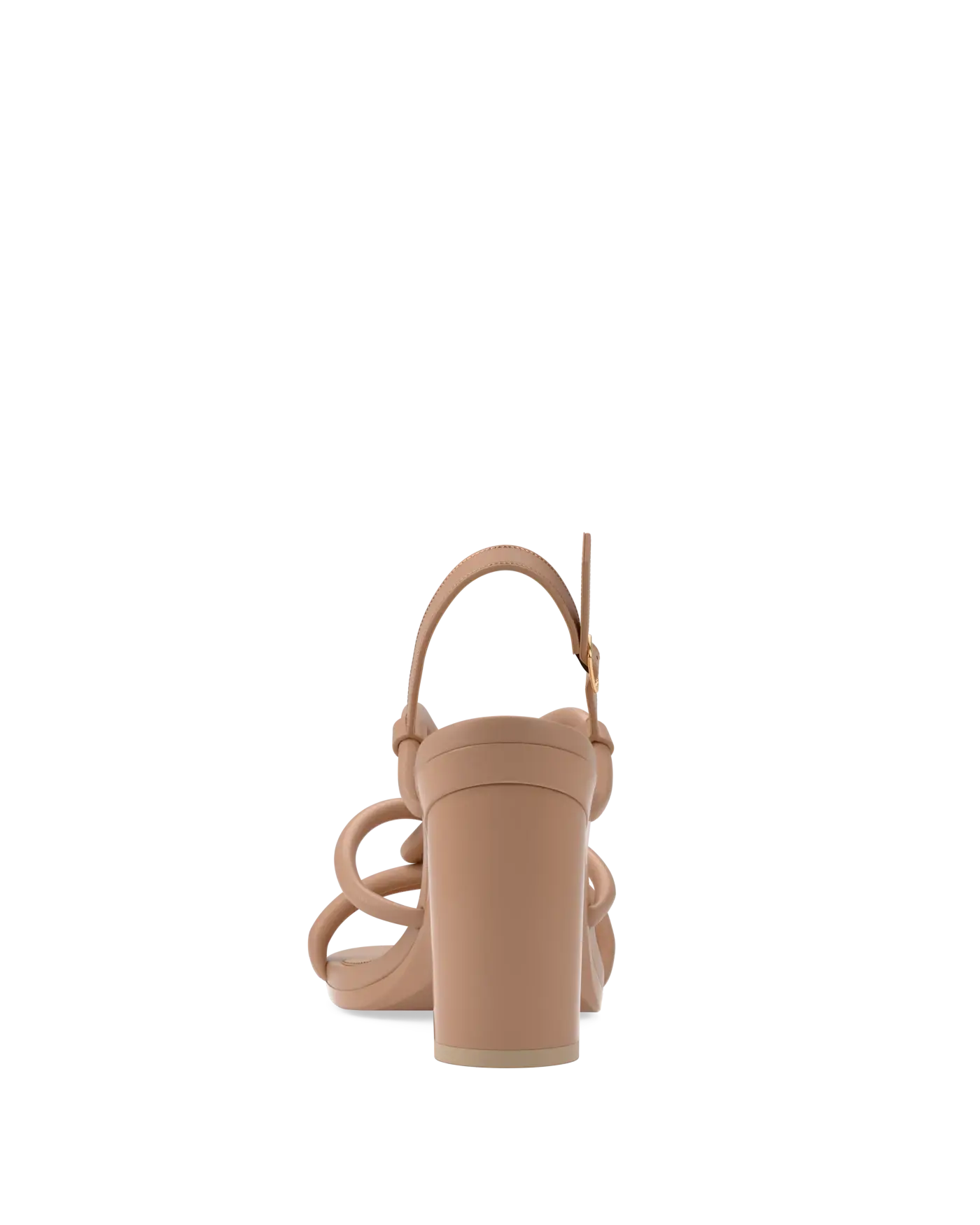 Capri Sandal - Latte Vegan Leather 4 Block