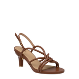 brown open toe strappy kitten high heel sandal back