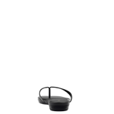 Carmen Flip Flop - Coal Black Vegan Leather