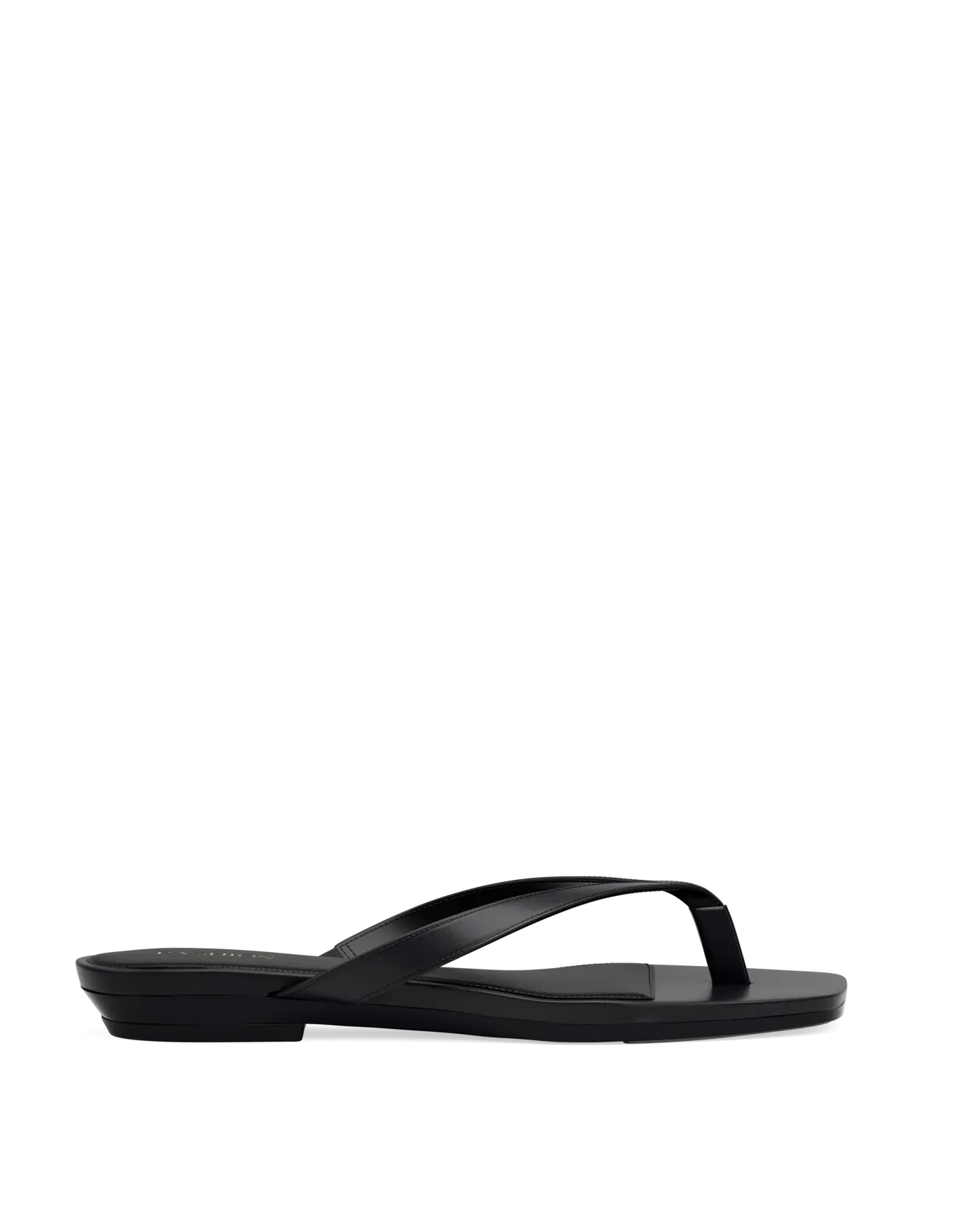 Carmen Flip Flop - Coal Black Vegan Leather