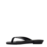 Carmen Flip Flop - Coal Black Vegan Leather