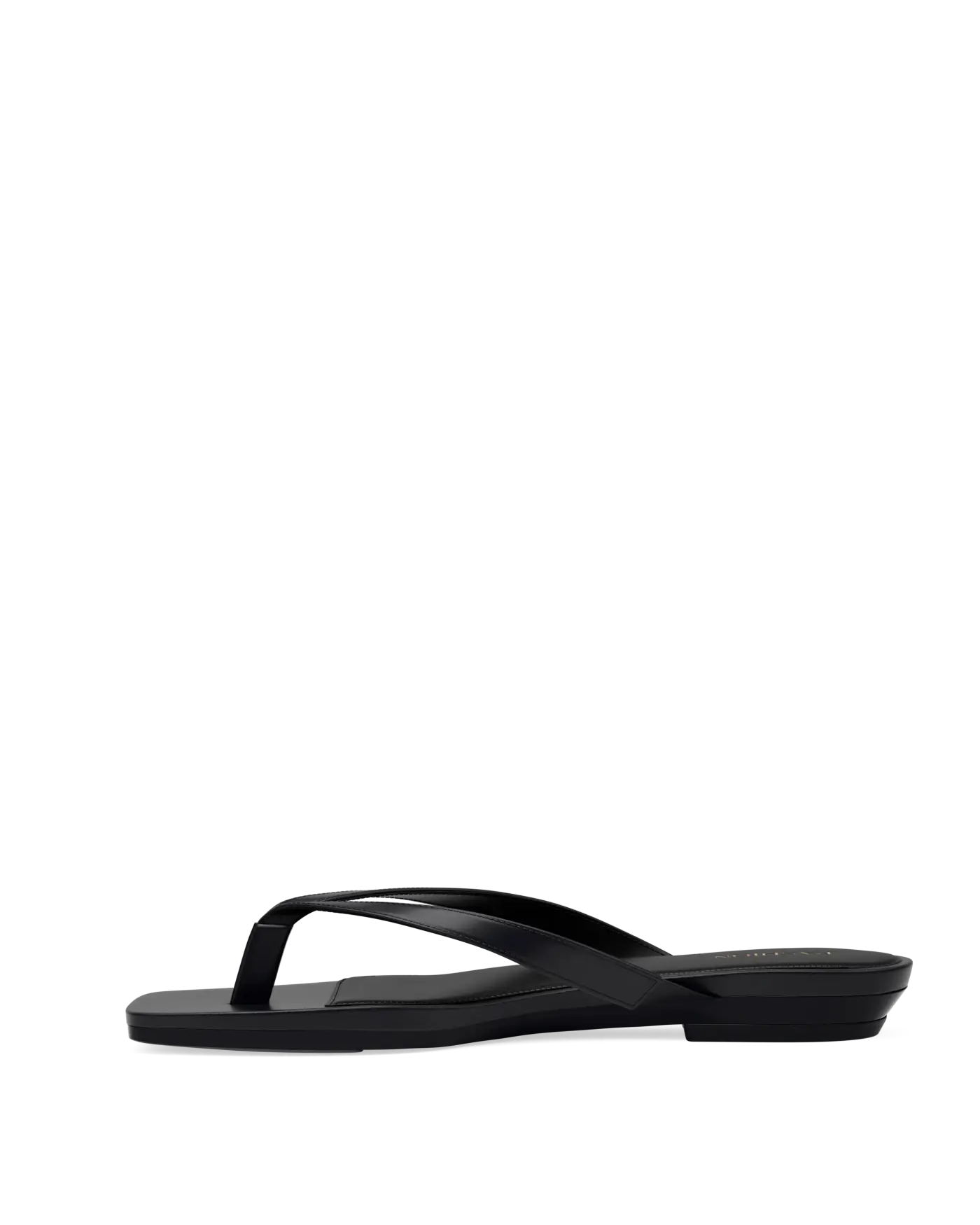 Carmen Flip Flop - Coal Black Vegan Leather